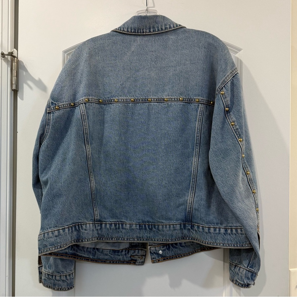 Universal Thread Blue Studded Jean Jacket - image 3